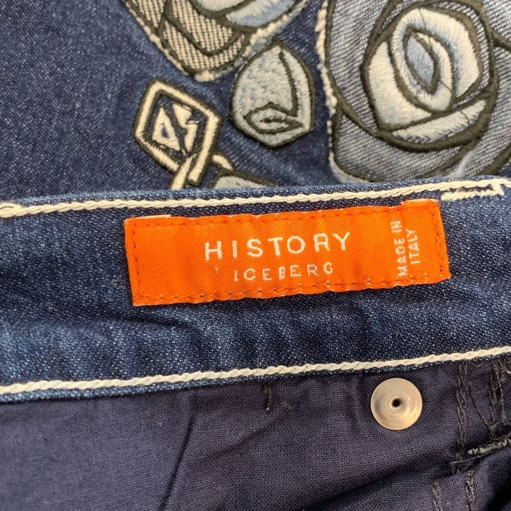 Vintage Design History Iceberg Scooby Blue Jeans with Embroidery - Picture 9 of 16